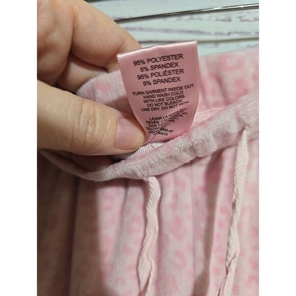 Juicy Couture Pink Leopard Drawstring Rhinestone Sweatpants Womans Size Medium - Picture 5 of 5